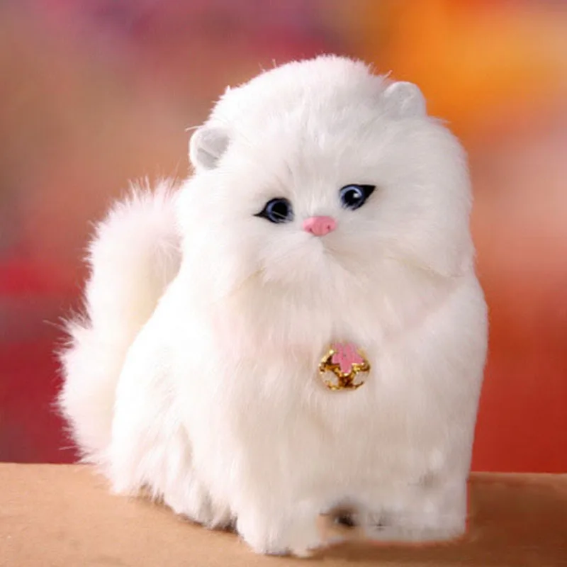 Прекрасная электронная плюшевая в форме кошки красивые игрушки-животные кошка будет мяут дети домашнее животное игрушка мягкая Модель Кукла лучшие рождественские подарки для детей