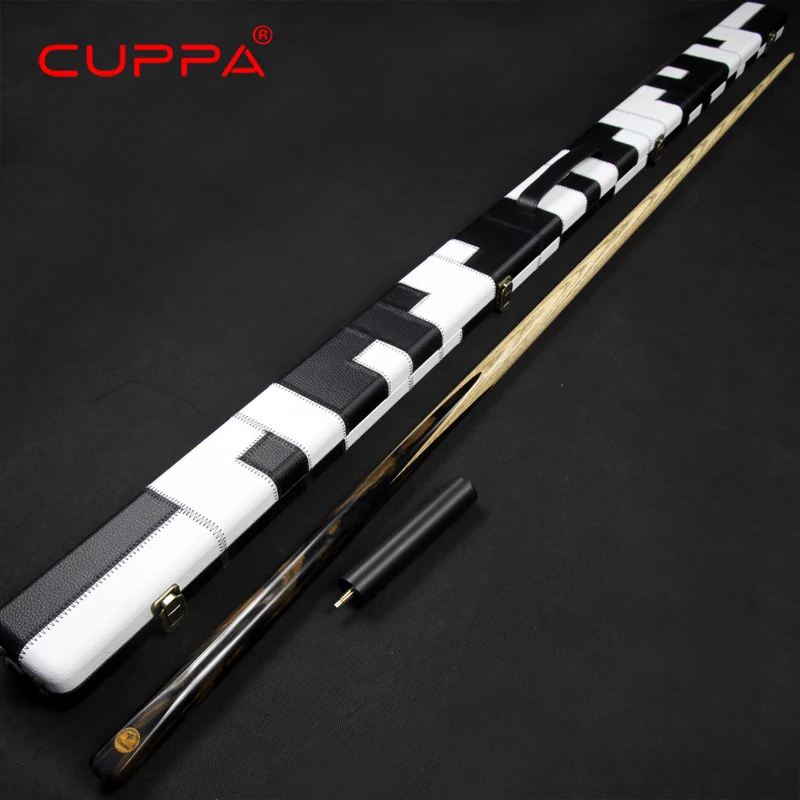 Новый Cuppa One Piece Снукер Cue Stick с чехлом 5A Северная Америка пепельная бильярдная