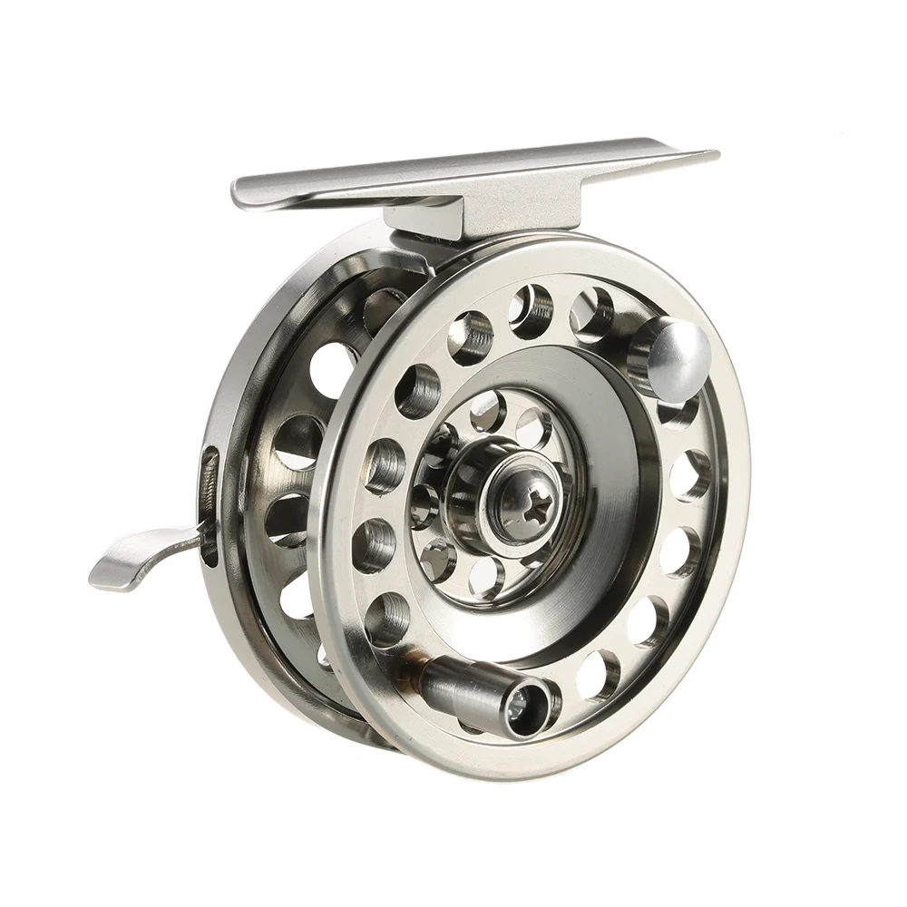Aluminum Alloy Fly Fishing Reel Right Handed Smooth Rock Ice Fishing Wheel Part
