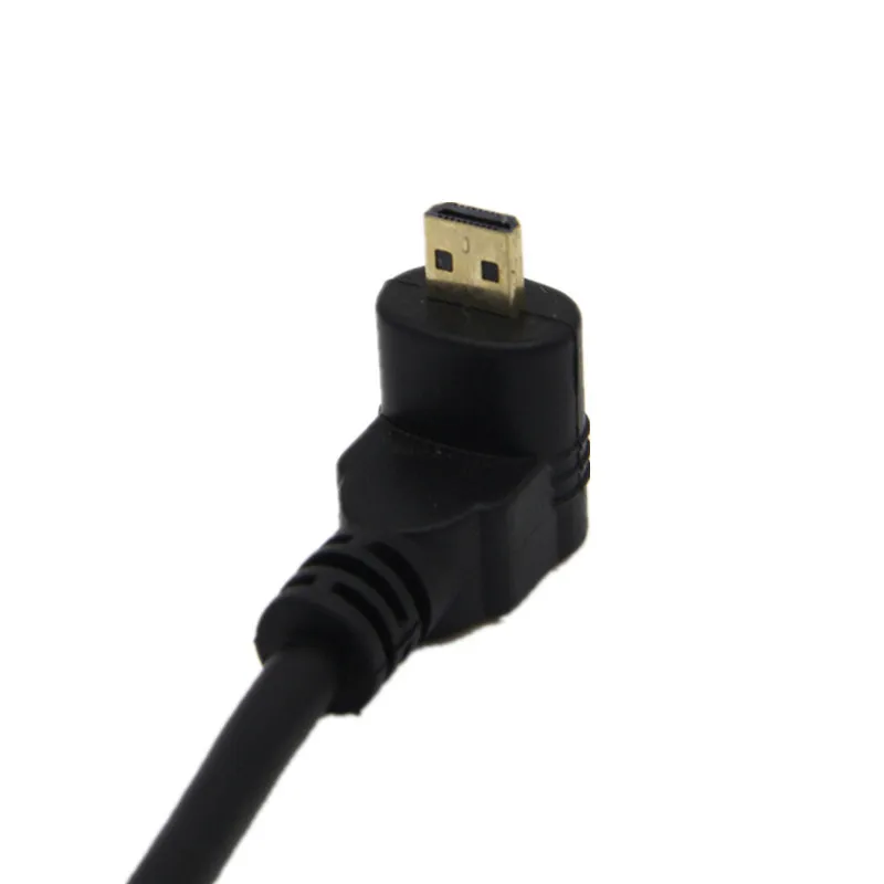 Кабель HDMI к HDMI Женский адаптер Mini Micro HDMI 90 градусов под прямым углом Мужской к HDMI AF удлинитель 15 см