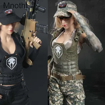 

Mnotht 1/6 Scale Female Soldier FG048 Tactical Female gunmen series Suit With Sports underwear/Baseball cap/Combat boots/pants
