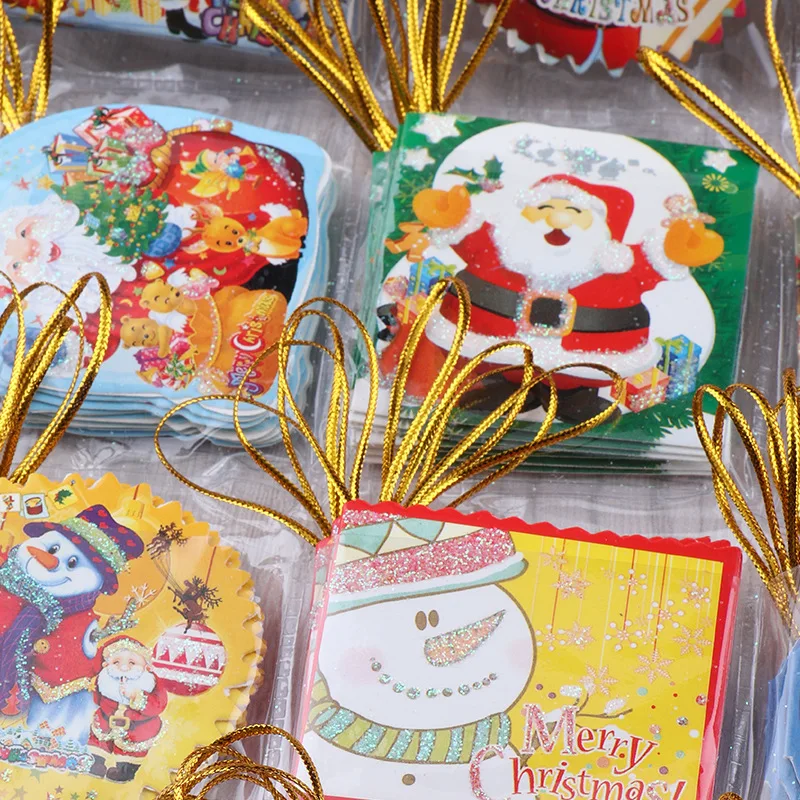 

2020 New Year Christmas Decoration 1set 280 Pcs Christmas Decorations Christmas Pendant Christmas Tree Greeting Card Pendant 6cm