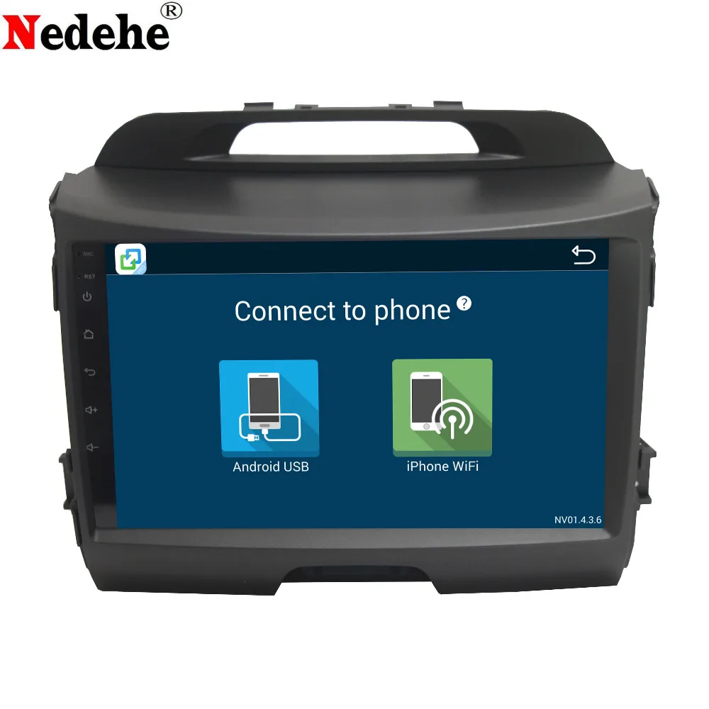 Discount Nedehe 2G+32G Android 8.0 car dvd gps navigation for KIA sportage 2011 2012 2013 2014 2015 car radio video player 0