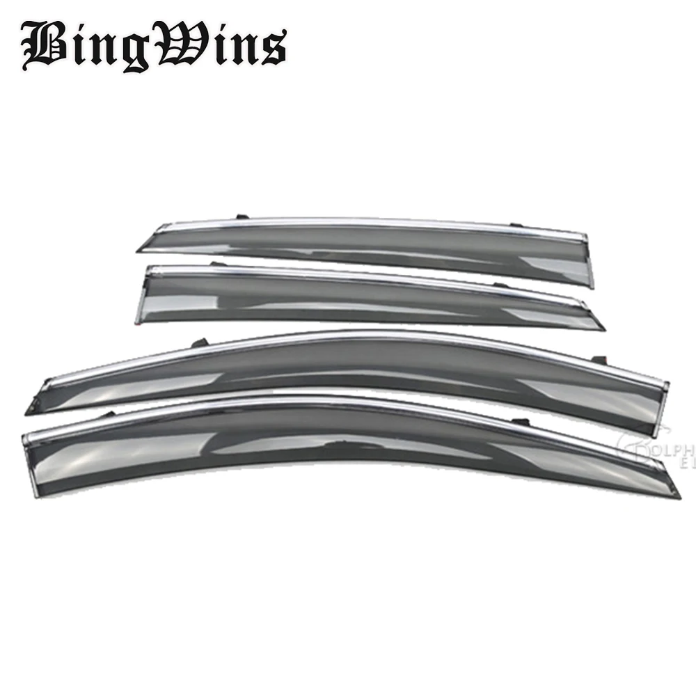 BINGWINS car styling Window Visors For Hyundai IX35 IX-35 2012-2017 Sun Rain Shield Stickers Covers Awnings Shelters car-window-covers-for-sun