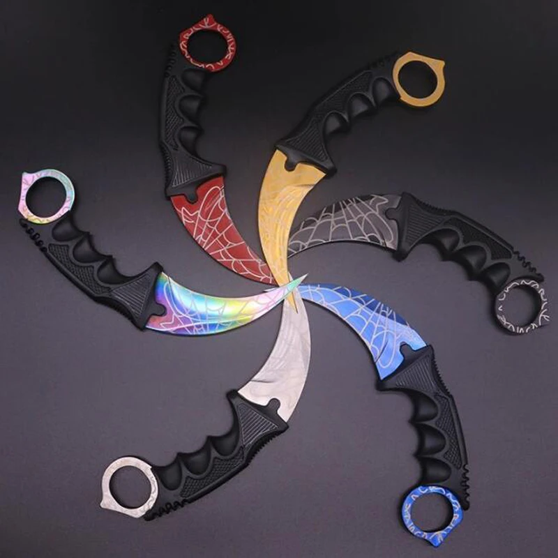 Дешевый Фиксированным лезвием Karambit Ножи Охота выживания CS Go csgo Counter Strike Ножи S кемпинг тактический Ножи EDC Инструменты navajas