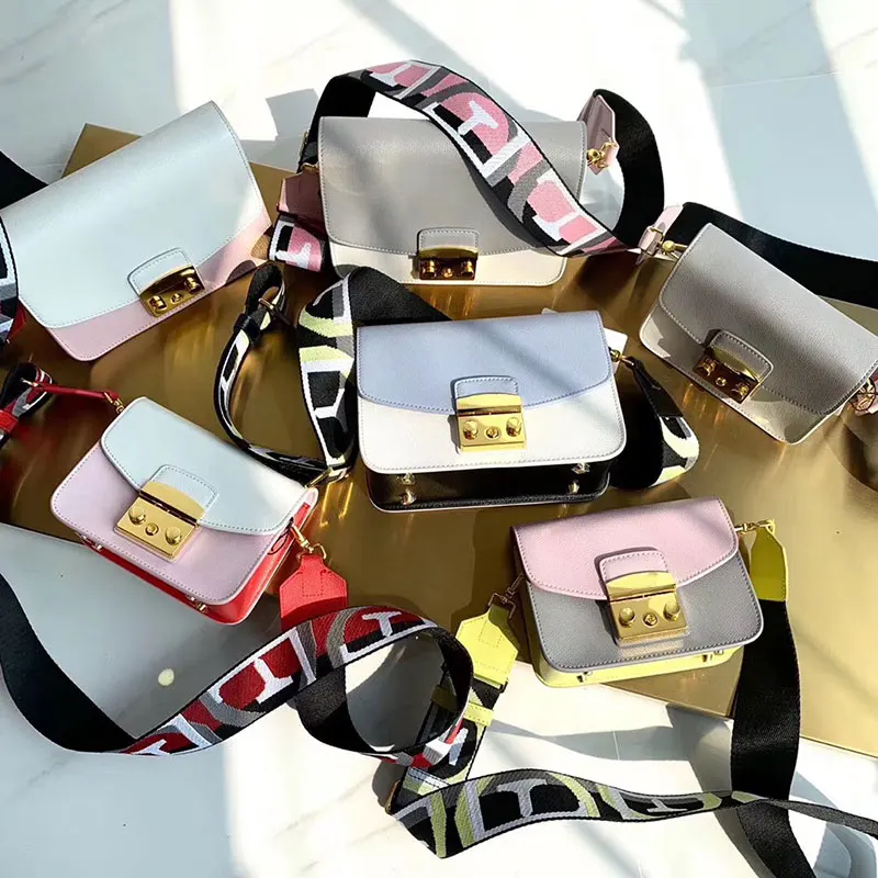 

Fashion Genuine real leather lady patchwork Shoulder Bags Woman Handbags messenger crossbody Luxury Famous Brand Designer bag
