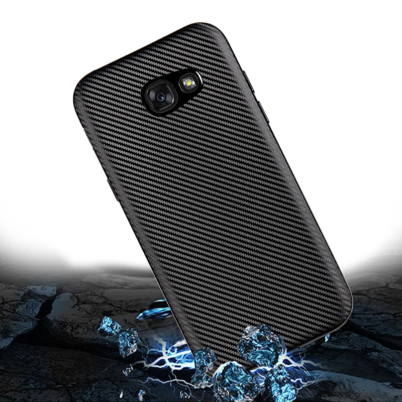 Carbon fiber silicone case samsung a3 2017 a7 2017 (6)