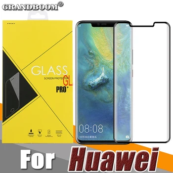 

500pcs 3D Full Cover Curved Tempered Glass For Huawei P20 Mate 20 Pro Lite Screen Protector Premium Guard Film With Yellow Box