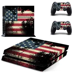 Флаг США Америка Виниловая Наклейка Флаг Стикеры для Sony Игровые приставки 4 консоли Скины И PS4 контроллер Кожа Наклейки