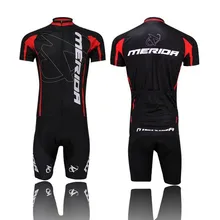2016 Pro Team Merida Bike Cycling clothing/Cycling wear/ Cycling jersey Bicycle Outdoor Sportswear Short Sleeve Suite Black