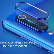 Закаленное стекло для Xiaomi Redmi Note 7 Pro металлическое защитное кольцо для объектива камеры для Redmi Note 8 Защитная крышка для экрана телефона
