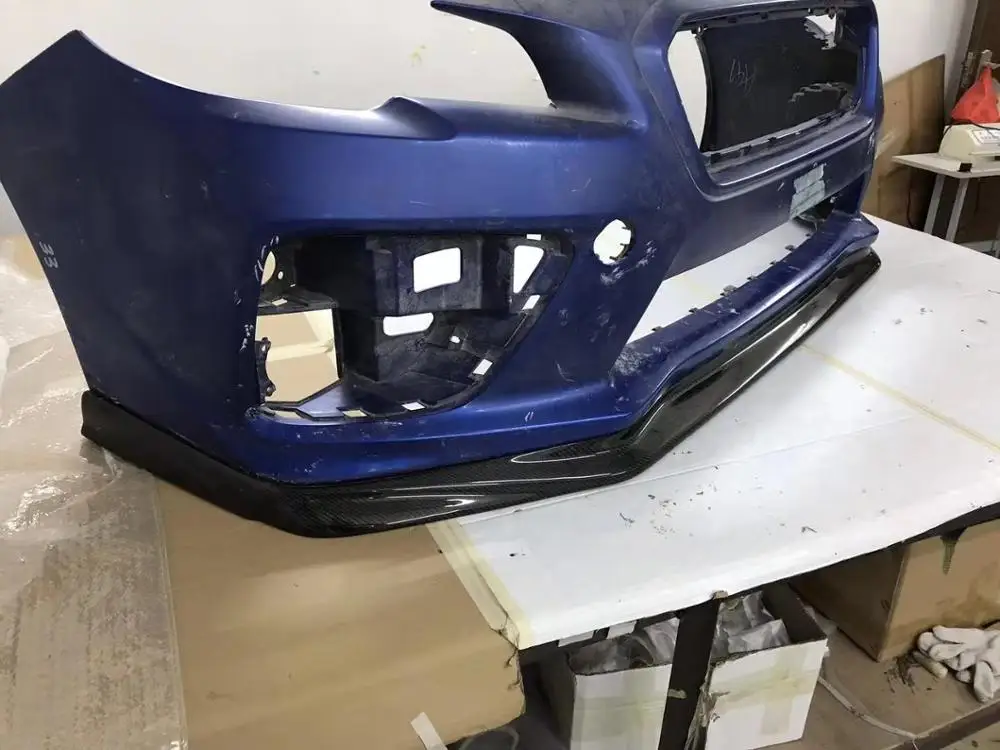 Углеродная Передняя губка для Subaru Impreza VAB VAF STI(2014 2018) ZR Style FRP передний бампер губ