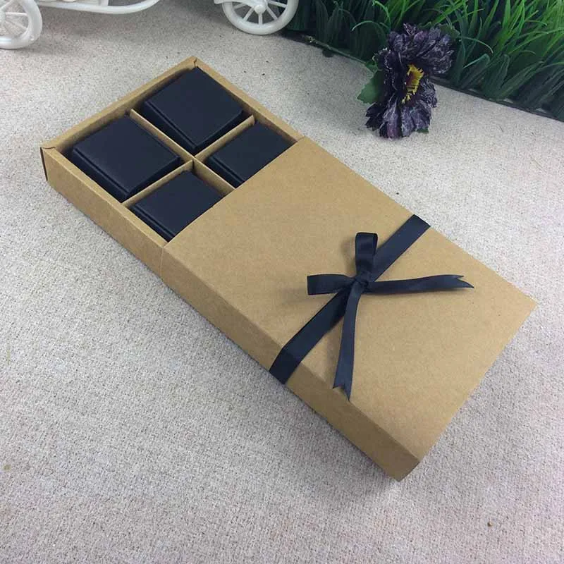 Aliexpress.com : Buy DIY Drawer Box Kraft /Black Gift Box ...