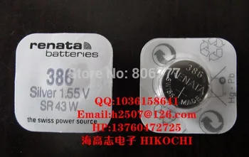 

RE NATA silver oxide button battery SR43W S1142S 386 11.6*4.2mm 116mah 1.55v