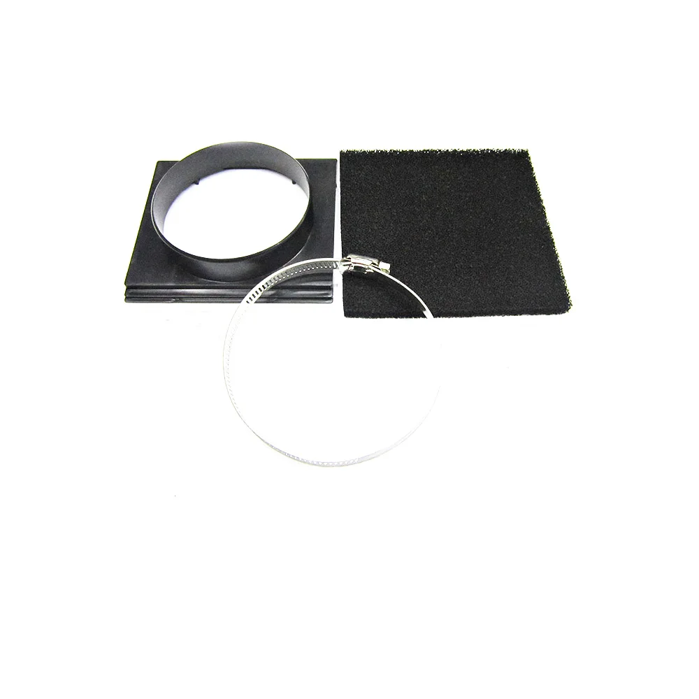 

493 Soldering Smoke Absorber Parts with 5m / 10m Pipe Hose Clamp Fan Back Cover Activated Carbon Filter Sponge 130x130mm