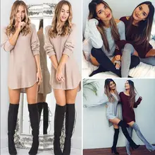 2019 Women Autumn new mini Dresses Solid Color Long sleeve Beat Sleeve Round Neck Irregular Pullover Mini sexy Short women Dress sexy style round neck long sleeve solid color backless women s dress