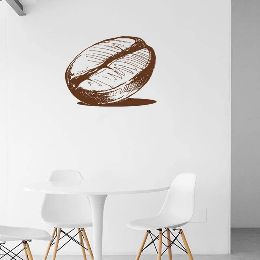 

Coffee Beans Wall Decal Morning Break Time Cafe Restaurant Interior Design Mural Window Glass Vinyl Wall Sticker Removable S410