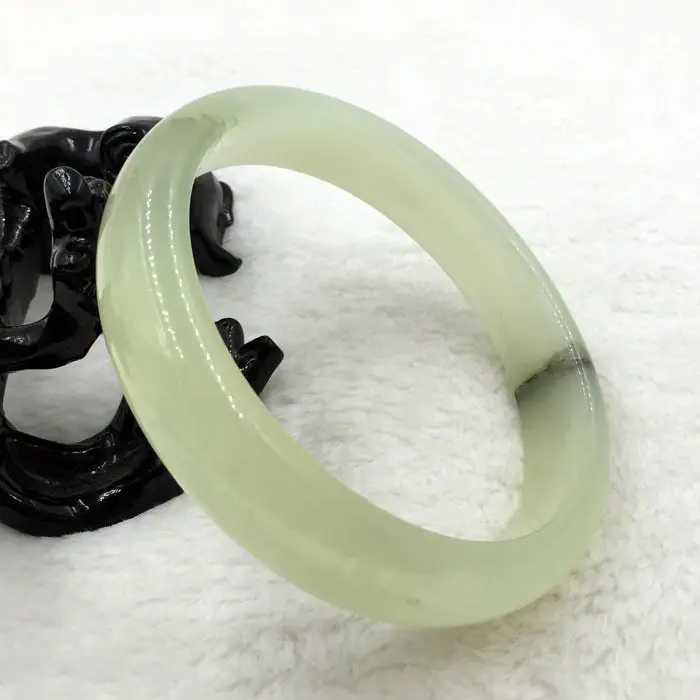 

79mm Vintage Certified Grade A Genuine Natural Green Jade Bangle Bracelet 3352 10.20 40