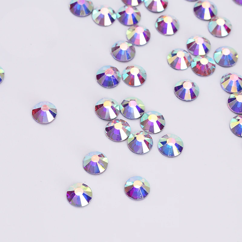 Хрустальные AB Стразы блестящая обувь Diamantes Cristal Decoracion Hot Fix стеклянные фальшивые