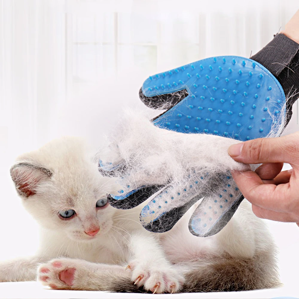 Pet Soft Silicone Dog Pet brush Glove Grooming Brush Pet Grooming Glove Cat Bath Cat cleaning Supplies Pet Glove Cat combs
