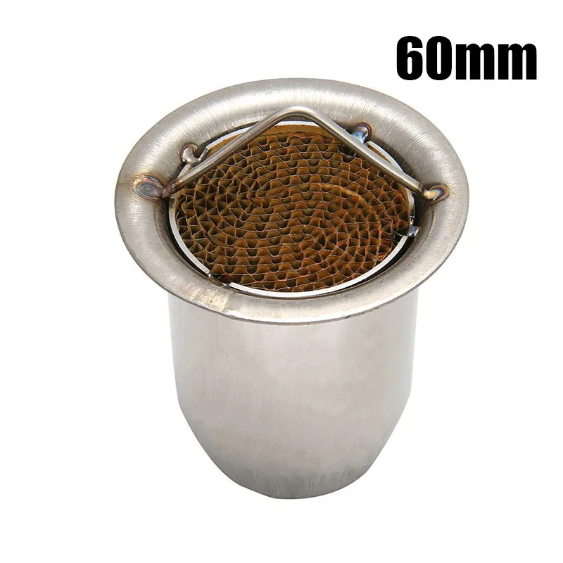 

OD 60mm Motorcycles Exhaust Pipes Silencer Muffler Baffle Screw Type Practical