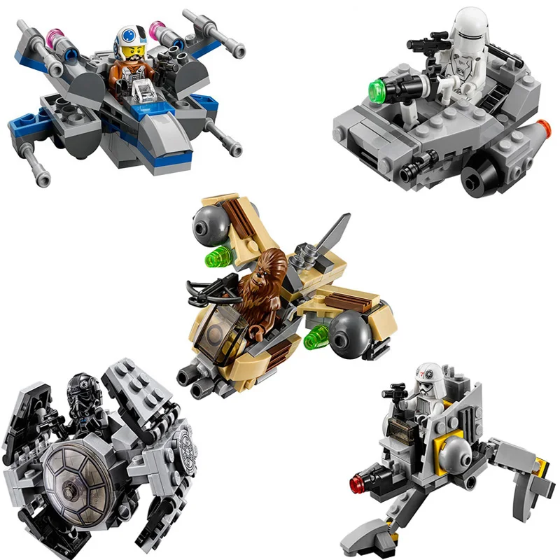 

Single Sale 2018 Star Space Wars Microfighters Building Blocks Set LegoINGly Starwars Micro Planes Lepin Bricks