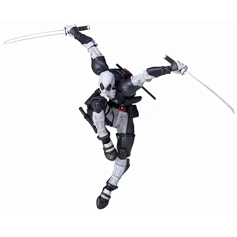 6 &quotTokusatsu Revoltech 001EX Дэдпул из Вселенной Марвел подвижный серый вер. В коробке 16 см