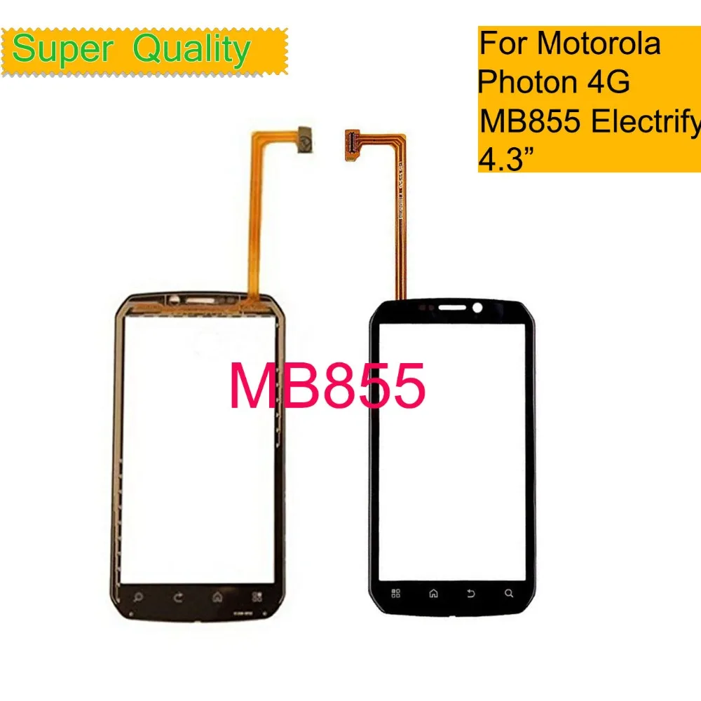 Сенсорный экран для Motorola Photon 4G MB855 Электрический сенсорный экран дигитайзер стекло передней сенсорной панели 4," Замена