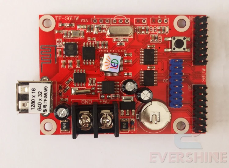 TF-S6UW led controll card WIFI+USB-disk Led single & double color controller card tf-s6uw wifi card usage for indoor and outdoor (5)