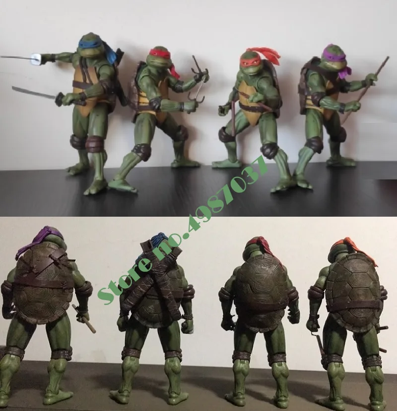 

Ninjas KO's NECA Movie TV Anime Turtles 7" Action Figure Raphael Leonardo Michelangelo Donatello Joint movable exclusive Toy