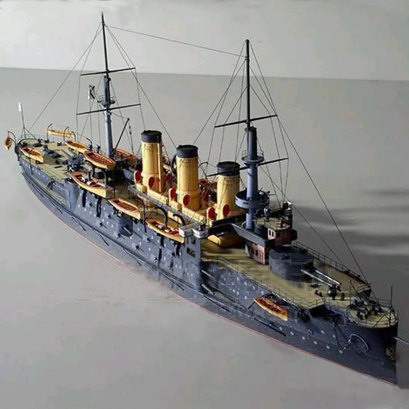 DIY 3D Paper Model Scale 1250 Military Ship Model Czar