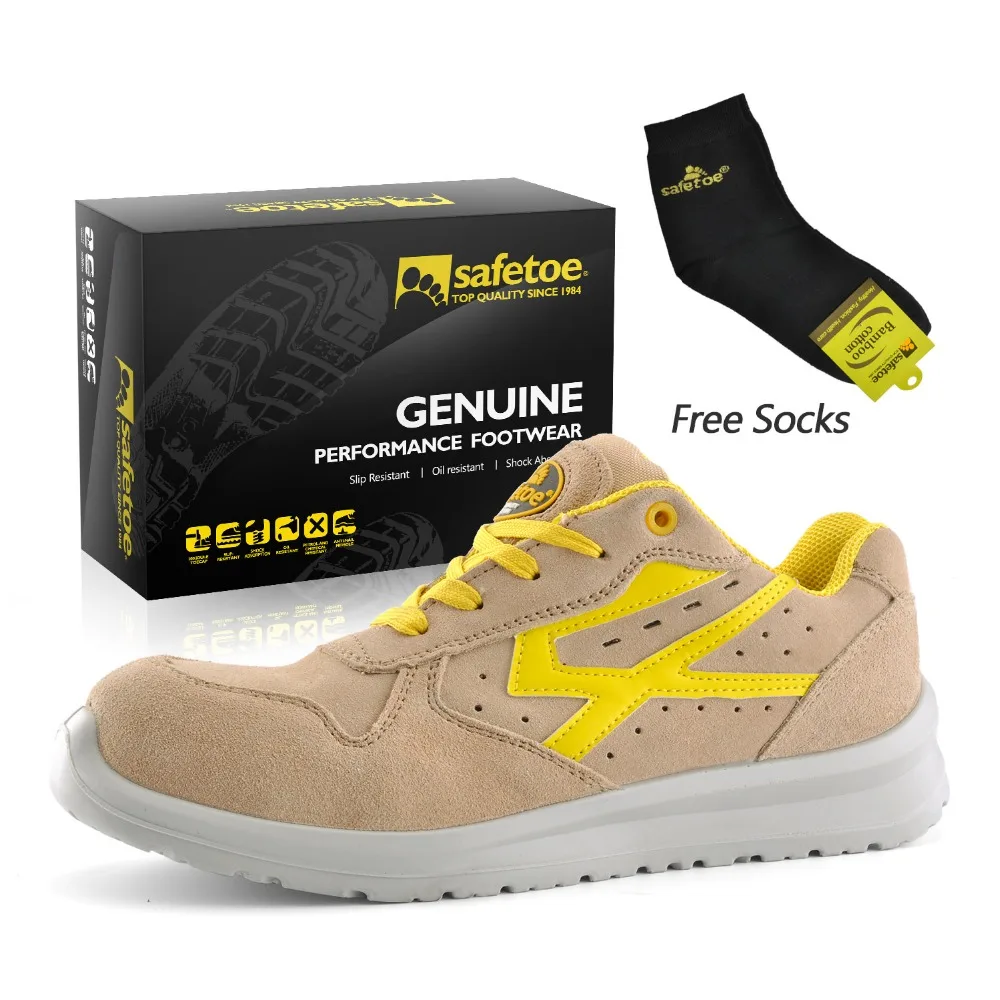 Suédé Orteil Jaune 13 Con Cuir Sûr Style De Vache 4 Seguridad Sport Nous Sécurité En Confortable Deporte Hommes Chaussures Travail iPZOXuk