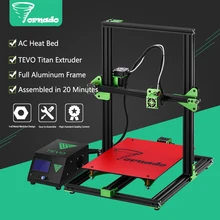 2017 Tornado TEVO Impresora 3D Kit de Impresora 3D Totalmente Montado Extrusora Impresora 3D Marco De Aluminio Completo con Titan Impresión de Gran
