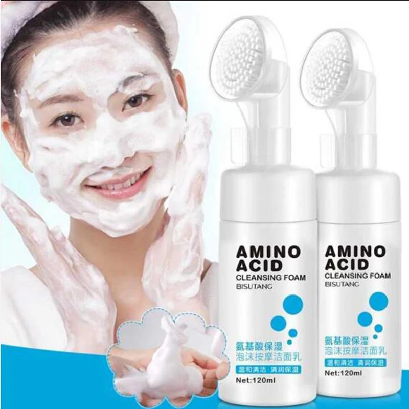 Face Care Hyaluronic Acid Moisturizer Facial Cleanser Washing Bubble Mask Acne Exfoliator Skin Care Foam Moisturizing Nourishing Face Care Hyaluronic Acid Moisturizer Facial Cleanser Washing Bubble Mask Acne Exfoliator Skin Care Foam Moisturizing Nourishing