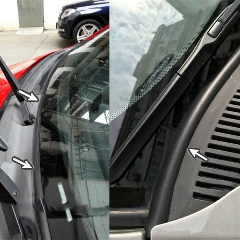 Автомобильные резиновые уплотнительные полоски под переднего лобового стекла Панель герметичный литье отделочные полоски, прочный и практичный