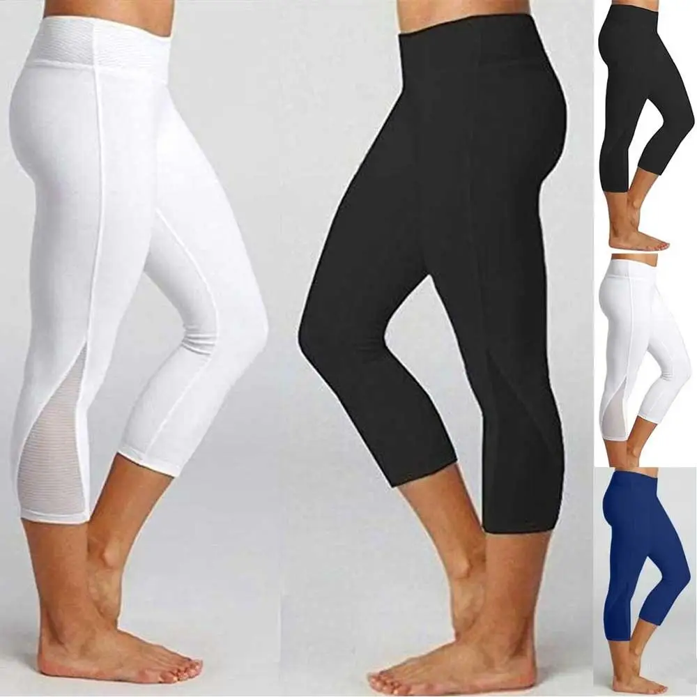 JGS1996 3/4 Yoga Pants women Calf-length Pants Capri Pant Sport leggings Women Fitness Yoga Gym High Waist Legging Girl Black JGS1996 3/4 Yoga Pants women Calf-length Pants Capri Pant Sport leggings Women Fitness Yoga Gym High Waist Legging Girl Black