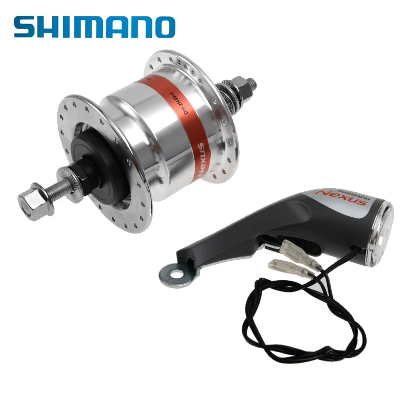 

SHIMANO Nexus Bike Bicycle Front Bearing Hub Dynamo DH-2N40-J 6V 2.4W 36H with Led Head Lamp LP-NX40 Alloy Bike Bicycle Part