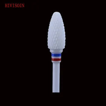 

20 pcs Bullet Shape - White Zirconia Ceramic Dental Lab Burs -Cross Cut