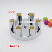 Белая Потолочная пластина с несколькими лампами держатель для стены лампа для бара или кафе магазин одежды кабинет люстра освещение аксессуары diy