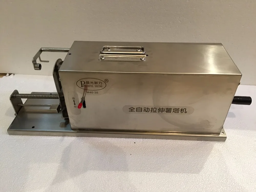 Automatic stretch Tornado potato machine,potato spiral cutting machine potato cutter machine chip Hand shake type