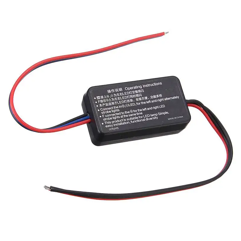 

Universal 2A LED Flash Strobe Controller Flasher Stroboscopic Controller DC12V-24V For Car Automobiles Motorcycles Truck