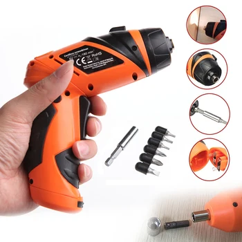 

1PC Mini Portable 6V Screwdriver Electric Drill Battery Operated Cordless Wireless