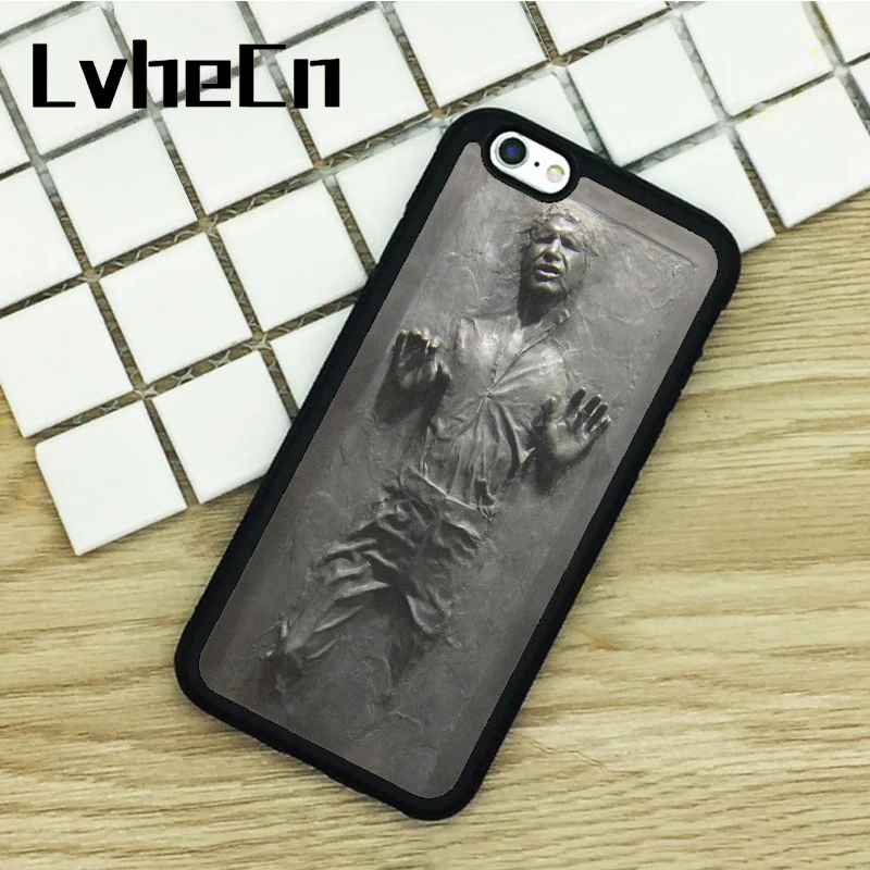 

LvheCn TPU Phone Cases For iPhone 6 6S 7 8 Plus X 5 5S 5C SE 4 4S ipod touch 4 5 6 Cover Hans Solo Frozen In Carbonite Star Wars