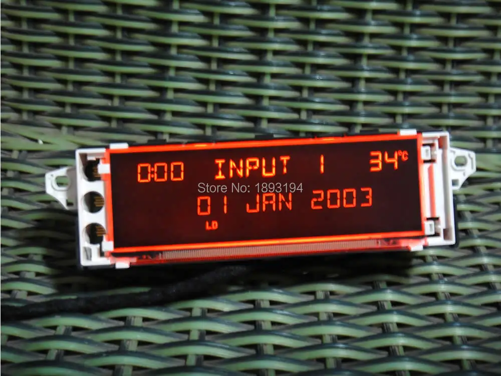Демонтаж автомобиля внешний вид поддержка USB и aux Красный дисплей для Peugeot 307 408