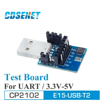 2pc/lot USB UART CP2102 E15-USB-T2 CDSENET UART USB to TTL 3.3V 5V Wireless Test Board Adapter For RF Serial Module