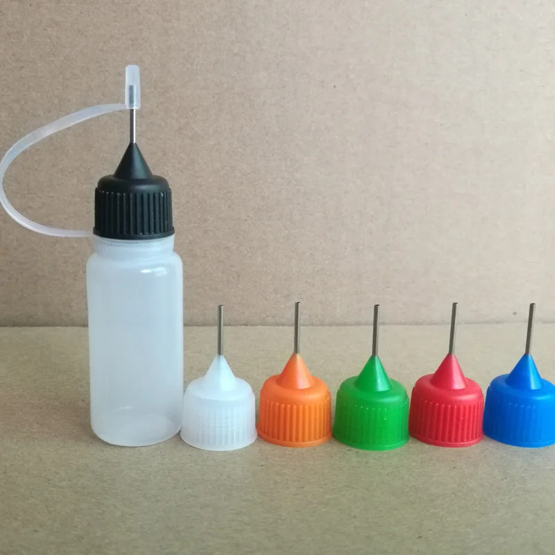200pcs/lot, 10ml LDPE Empty E liquid Needle Bottle Plastic Dropper