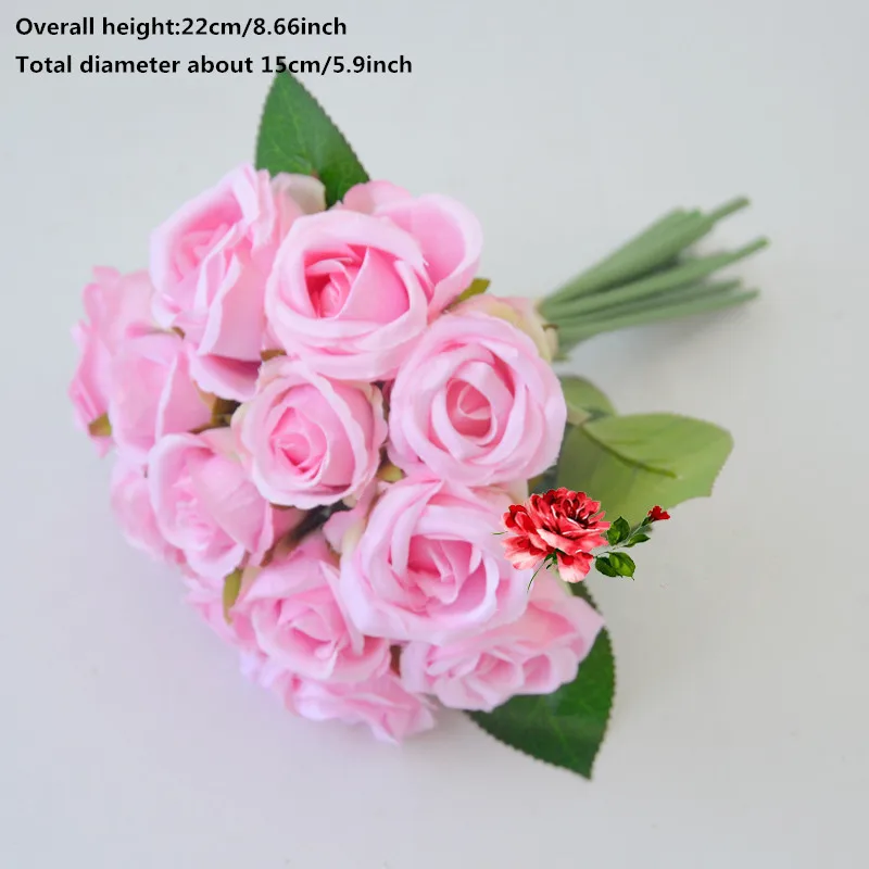 Различные стили розового искусственного шелка Роза Пион несколько вариантов DIYhome Декоративные искусственные цветы Свадьба романтическая сцена макет - Цвет: B