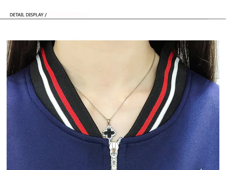 2019 Women's Patchwork Jacket Coat Female Basic Jackets Autumn Long Sleeve Baseball Jackets Plus Size Embroidery Chaquetas Mujer (11)