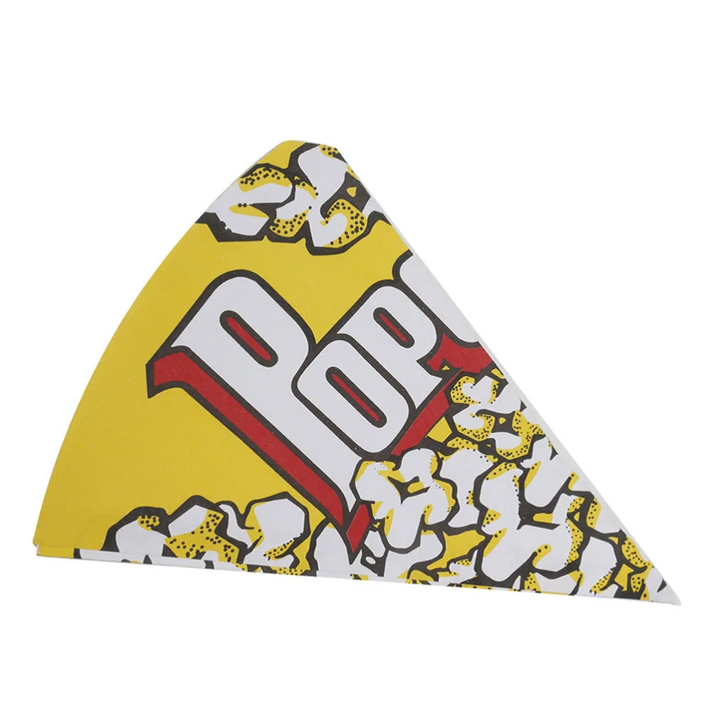 

100pcs/set Popcorn Paper Container Popcorn Boxes Kids Party Treat Boxes Bags Wedding Birthday Decorations 16cm x 21cm