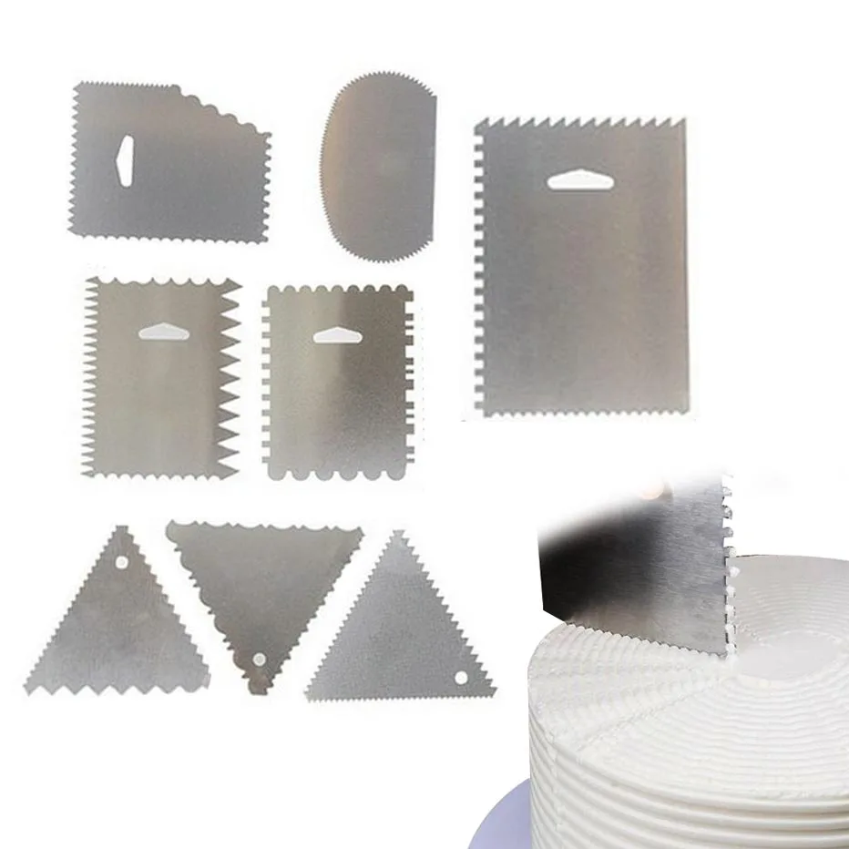 

KHGDNOR Cake Spatula Aluminum Cake Decoration Spatulas Rectangle Round Shape Whipped Cream Decorating Tools